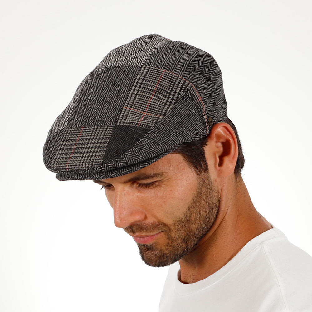 Tribeca - Walrus Hats Grey Tweed Patchwork Ivy Cap