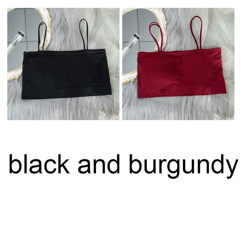 Women's Tube Top Invisible Bra Sexy Bandeau Strapless Top Underwear Streetwear Crop Top Seamless Sexy Lingerie Tops 1/2Pcs