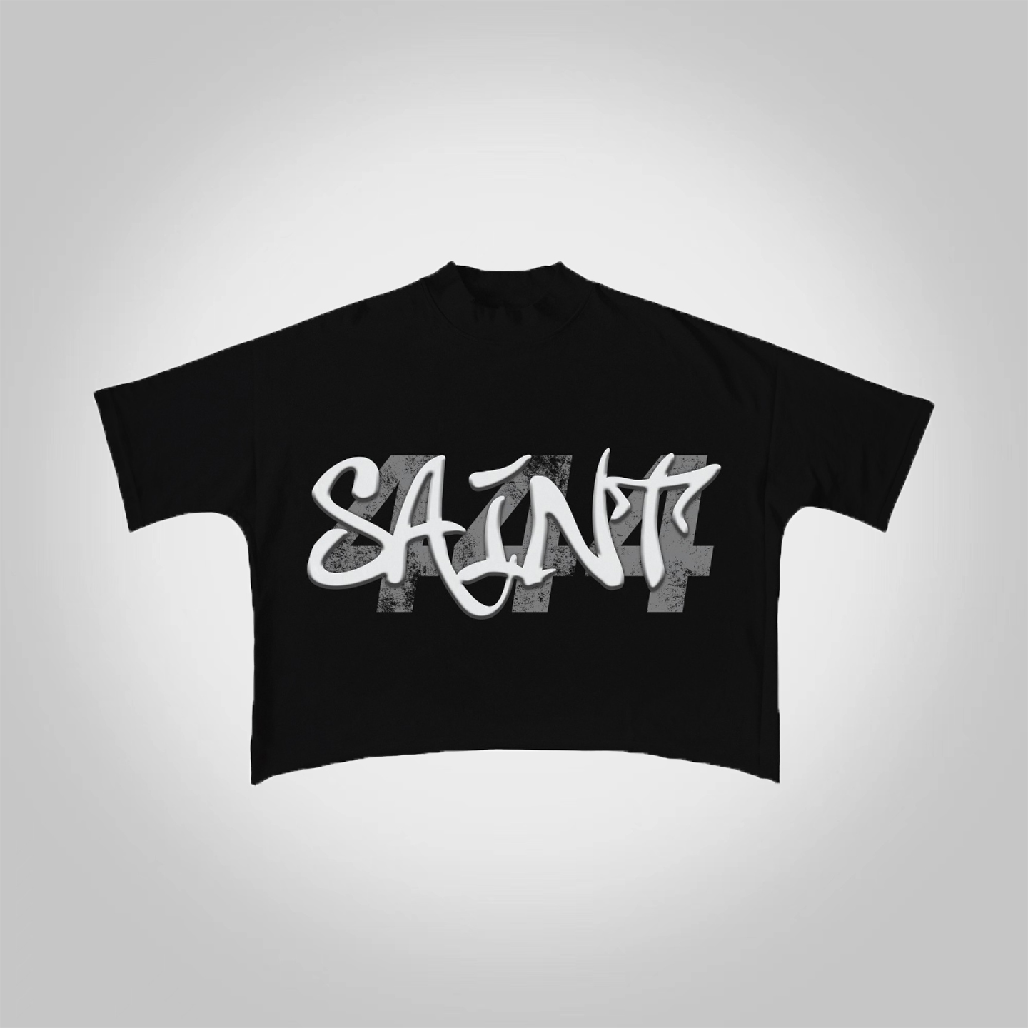Sopula Vintage Saint 444 Angel Graphic 100% Cotton T-Shirt Cropped Tee - SOPULA
