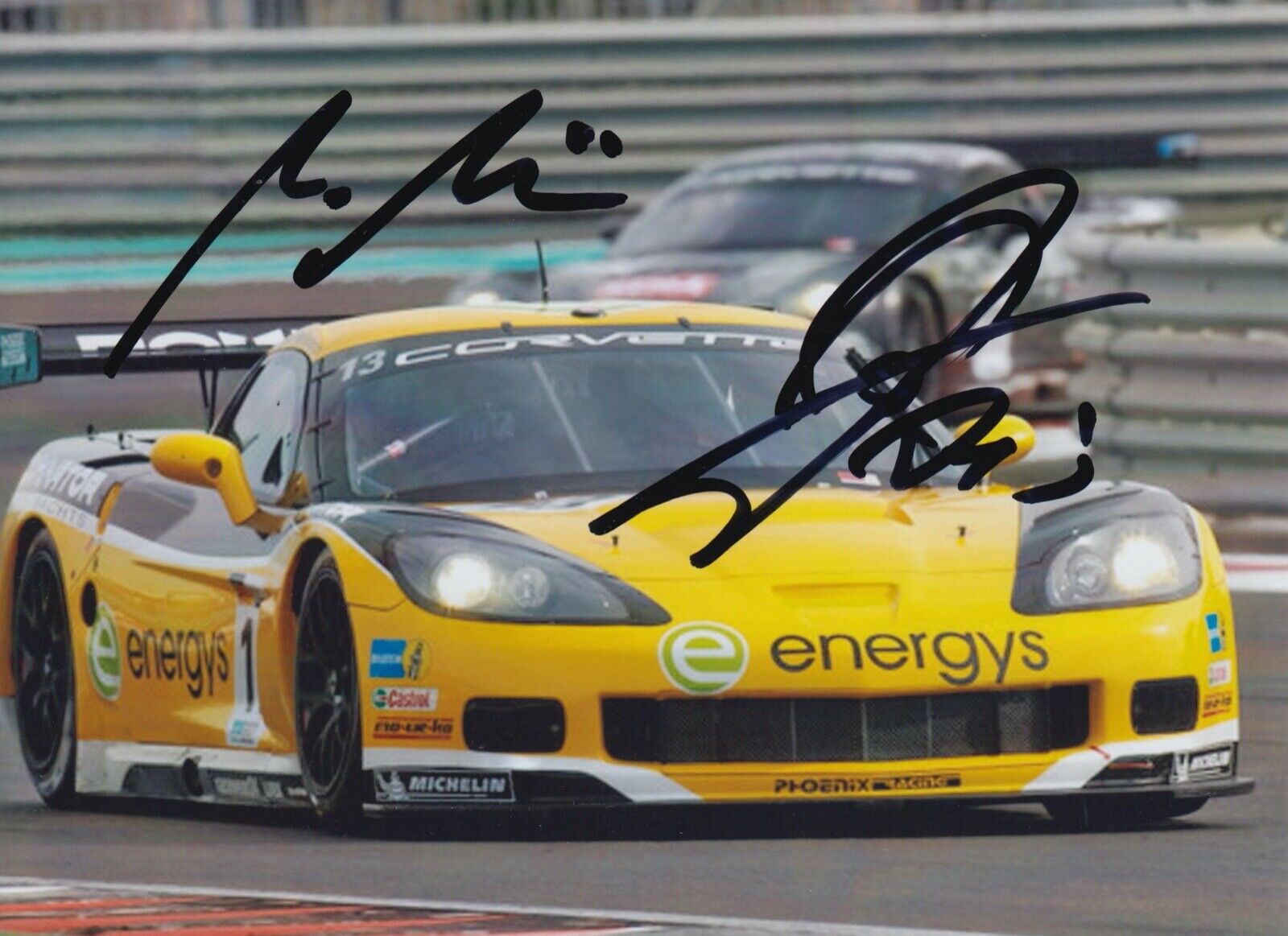 Marc Hennerici and Andreas Zuber Hand Signed 7x5 Photo Poster painting - FIA GT Championship 20.