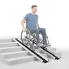 [US Local Warehouse] 8 Feet Retractable Wheelchair Ramp 94x7.4inch Handicap Ramp 661LBS Capacity Wheel Chair Ramps for Home Entry Steps Stairs Doorways