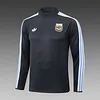 Joyfball 2025/2026 Argentina Half-Pull Training Suit Dark grey Football Jersey 1:1 Thai Quality Set