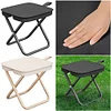 9in Tall Portable Camping Stool with Carry Bag Folding Stool for Travel Hiking