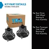TRQ Rear Wheel Hub Bearings Assembly Set Compatible with 2007-2013 Suzuki SX4