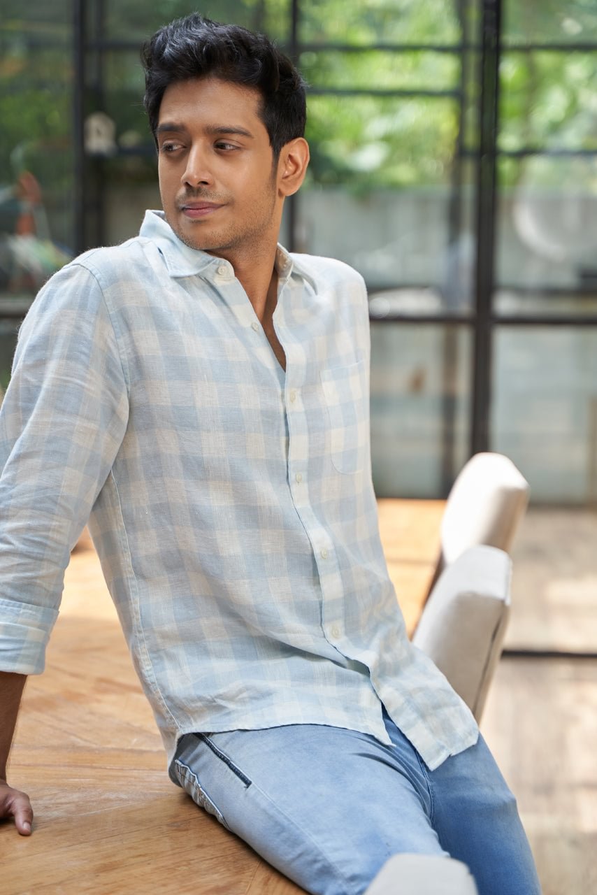 Sea Salt Checks Linen Shirt