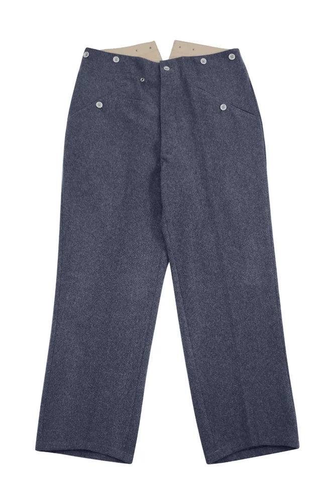   Luftwaffe German M1935 Blue Grey Wool Trousers German-Uniform