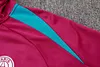Joyfball 2024/2025 Psg Paris Saint-Germain Half-Pull Hat Style Training Suit Purple Football Shirt 1:1 Thai Quality