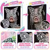 Crystal Butterfly Fringe Mask Special Shaped 5D DIY Partial Drill Diamonds Dots Gem Art Kits 11.81x15.75Inch Diamond Dots Paintings Diamonds Paintings Gem Art for Adults Beginners Home Decor