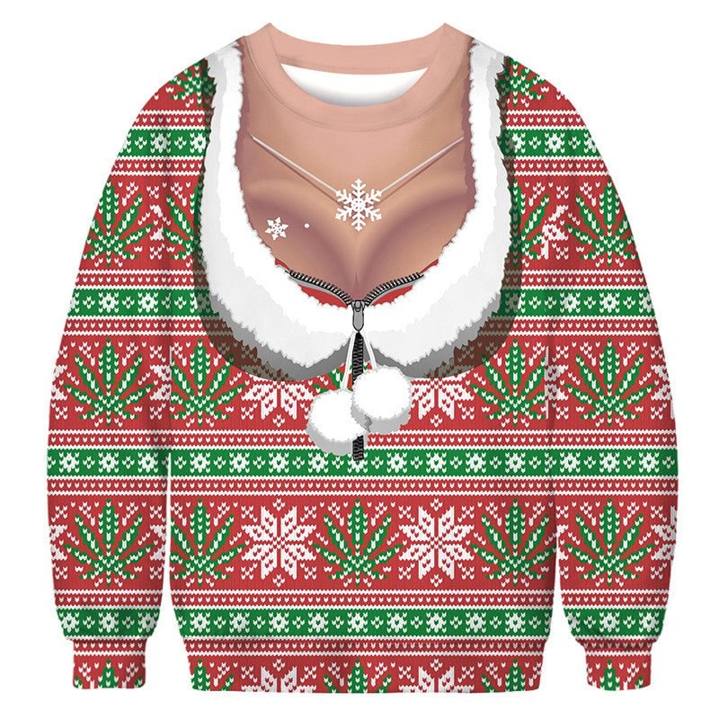 Ugly Christmas Sweater 3D Funny Print Christmas Jumpers