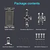 Car Phone Holder Anti-Slip Aluminum Drill Base Phone Rack Dashboard Phone Stand