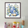 Blue And White Porcelain-Egg Flower-11CT Stamped Cross Stitch 40*40cm/15.75*15.75in