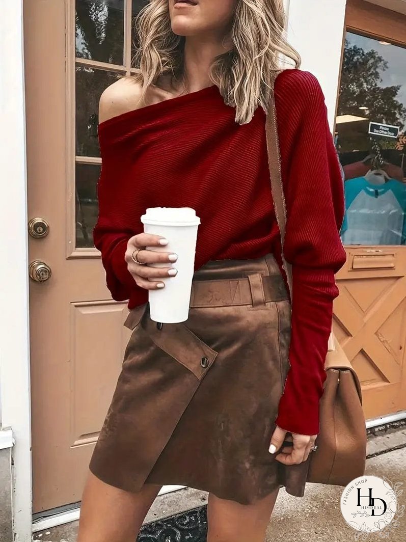 Trendy One Shoulder T-Shirt