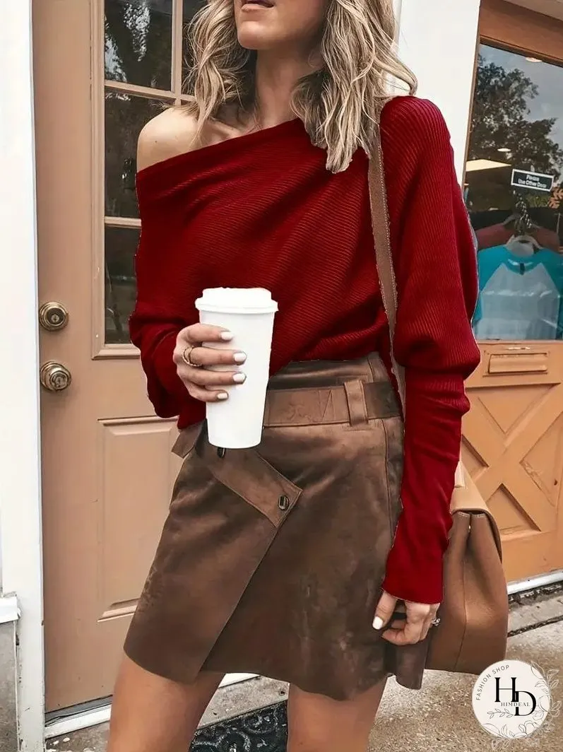 Trendy One Shoulder T-Shirt