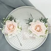 10PCS Babysbreath Rose Corsage Boutonniere Wrist Artificial Flower Wedding Catering Bridal Groom Guests Bouquets 