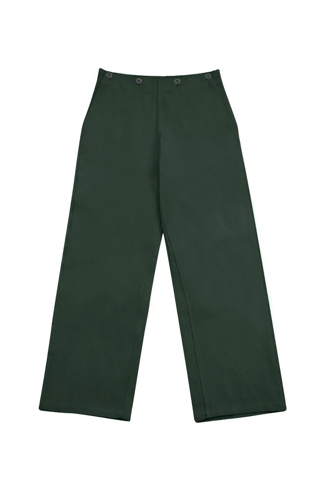   Kriegsmarine German Green HBT Drill trousers Klapphose German-Uniform