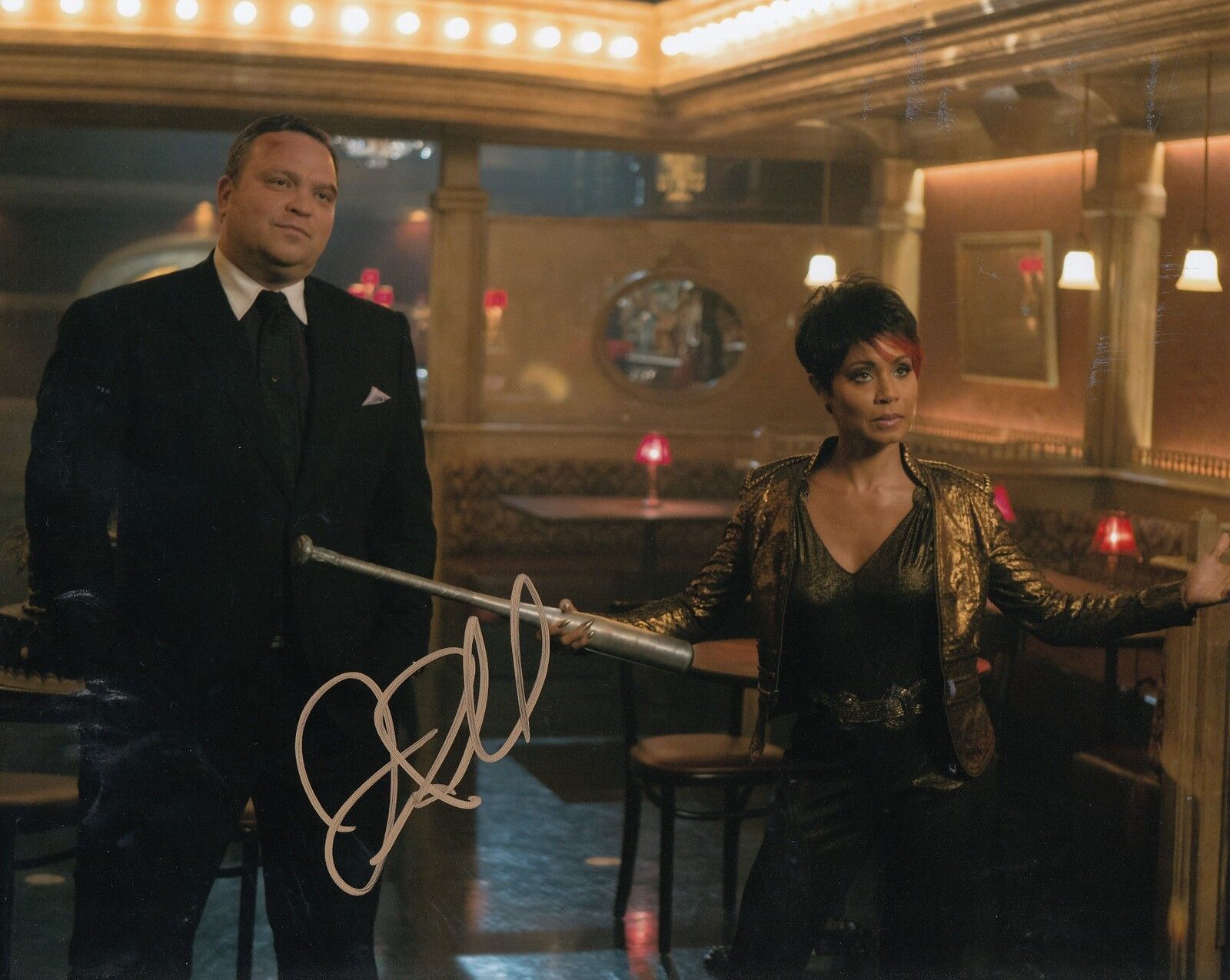 DREW POWELL signed *GOTHAM* BUTCH TV SHOW 8X10 Photo Poster paintinggraph BATMAN W/COA #1