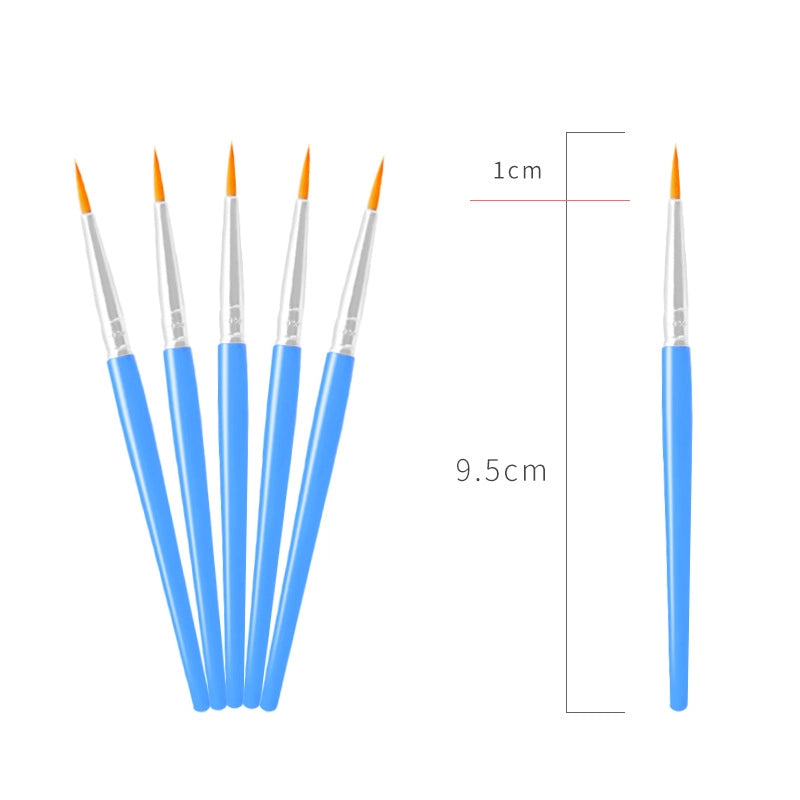 Simple Nylon Oil Painting Hook Line Pen Flat Brush