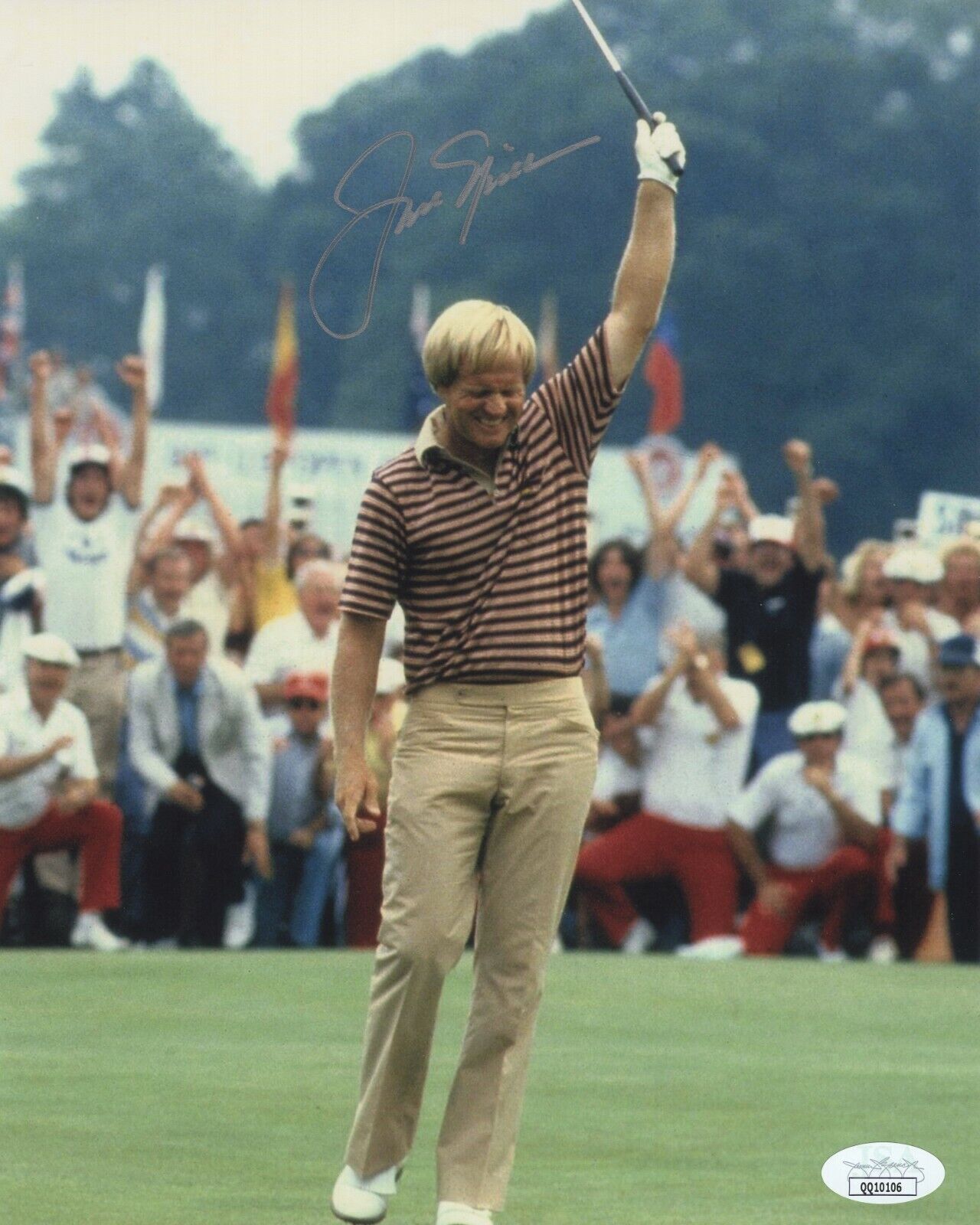 JACK NICKLAUS SIGNED AUTOGRAPH PGA MASTERS GOLF 8X10 Photo Poster painting PROOF JSA COA #2