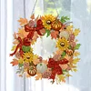 DIY Acrylic Special Shaped Diamond Painting Fall Wreath Ornament Hanging Kit
