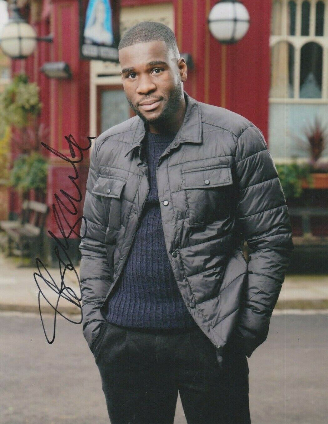 Stevie Basaula **HAND SIGNED** 10x8 Photo Poster painting ~ Eastenders (Isaac Baptiste)