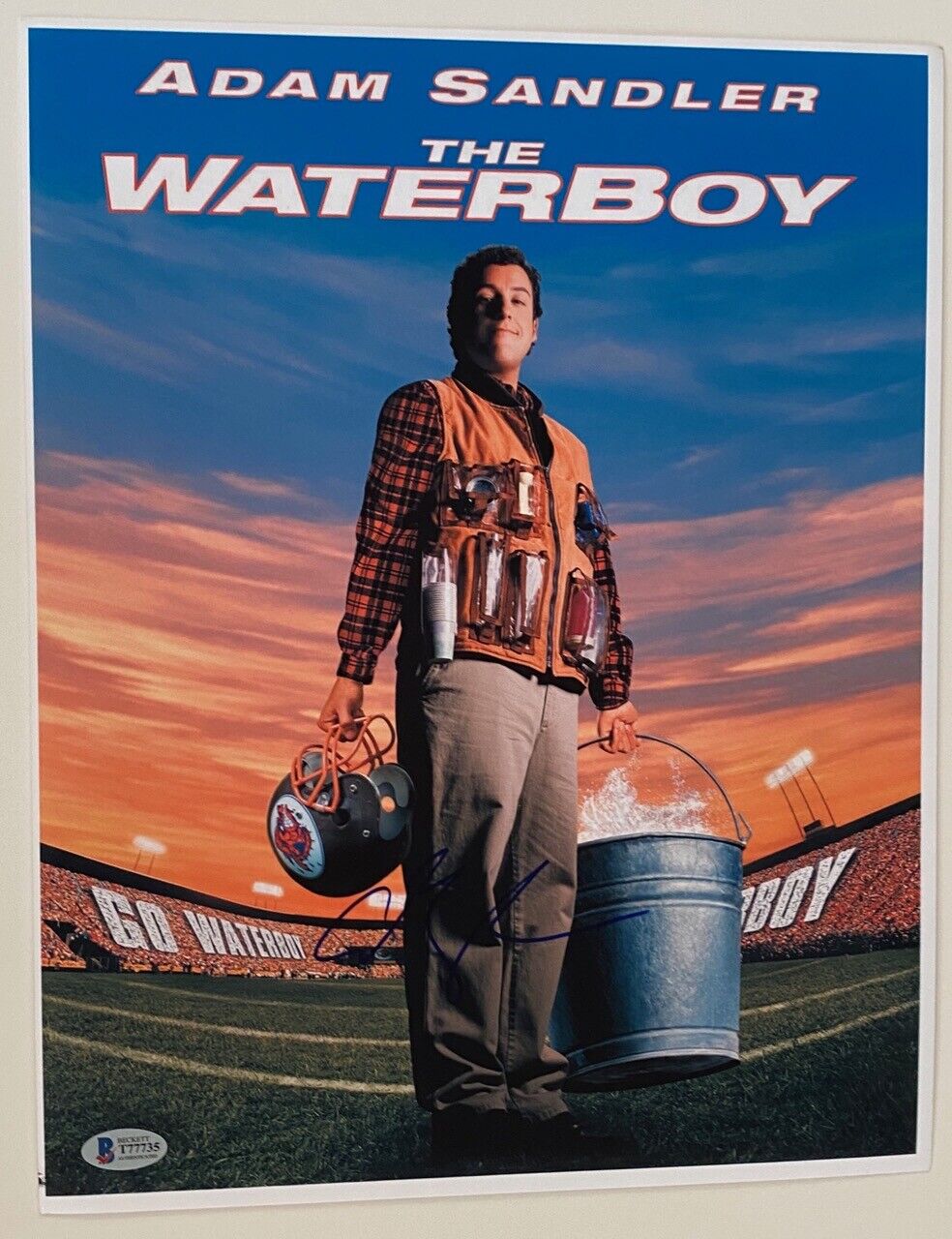 Adam Sandler Signed Autographed 11x14 Photo Poster painting Poster THE WATERBOY Beckett BAS COA