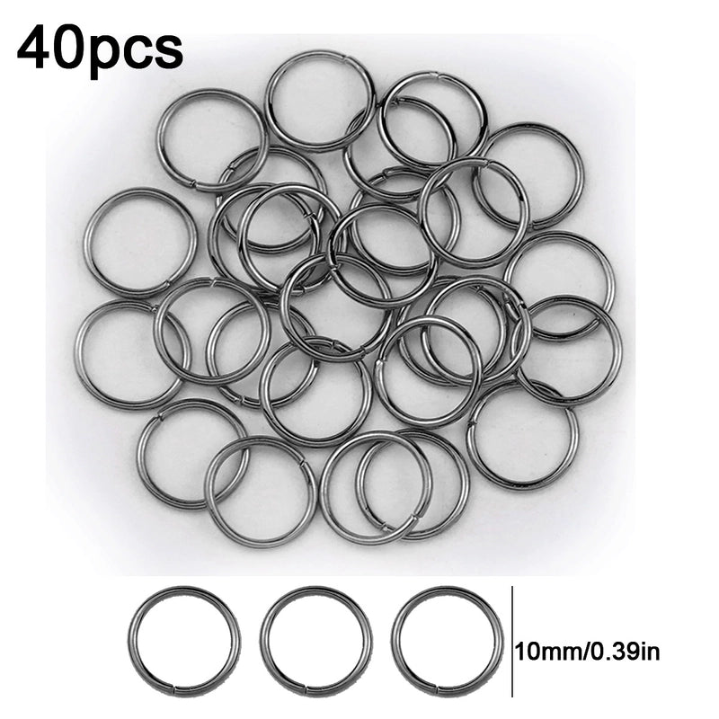 1 Set Diameter 3mm Diameter 4mm Diameter 5mm Alloy Solid Color Open Jump Rings Jewelry Accessories