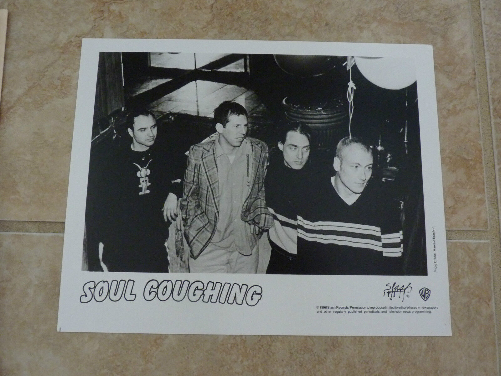 Soul Coughing 1996 8x10 B&W Publicity Picture Promo Photo Poster painting