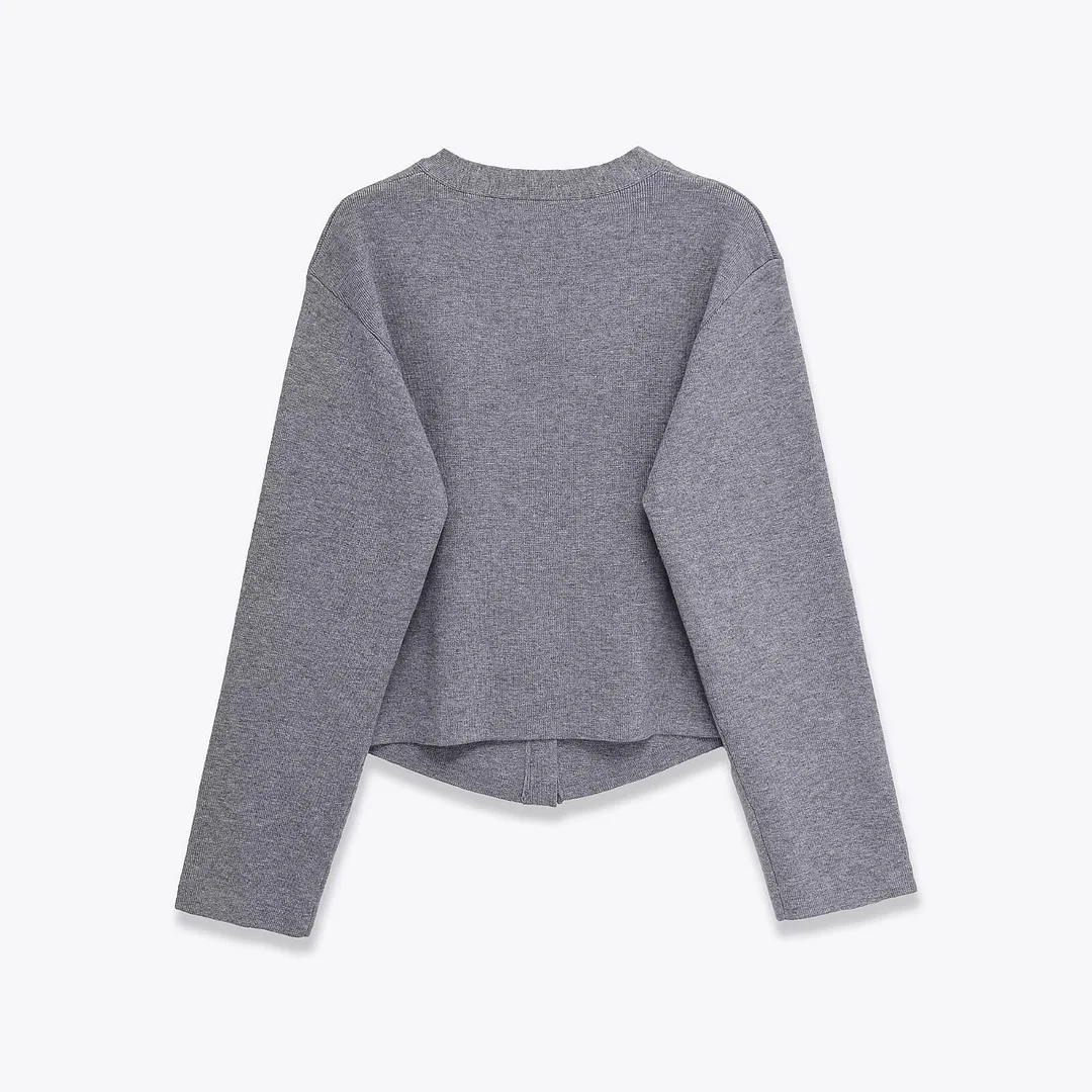 Nigikala Nigikala New Female Soft Button Coat 5039222 Soft Touch Wide Leg Pants 5039223