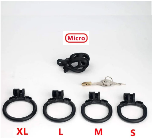 Cobra Male Chastity Cage Device Kit 