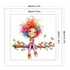 Rainbow Girl Bead Embroidery Kit Pre-Printed Bead Cross stitch