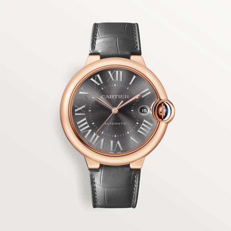 40 mm, movimiento automático, oro rosa de 18 quilates, piel
