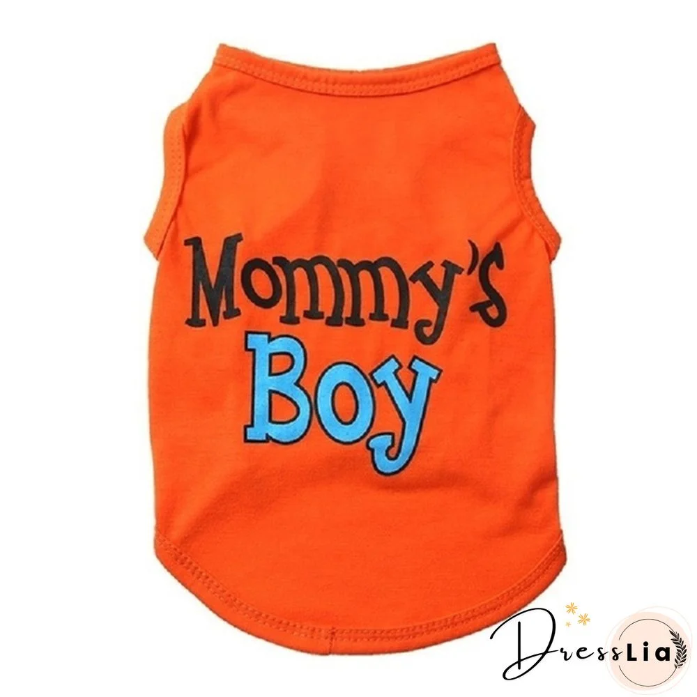 1PCS New spring and summer pet clothes breathable vest comfortable special printed personality shirt