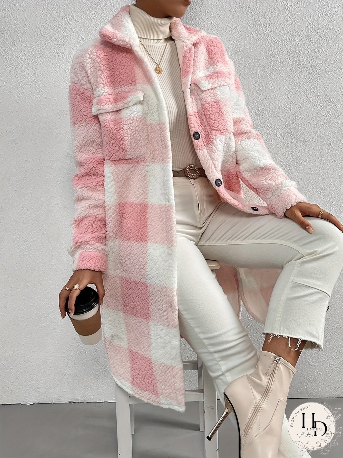 Winter Plaid Sherpa Jacket