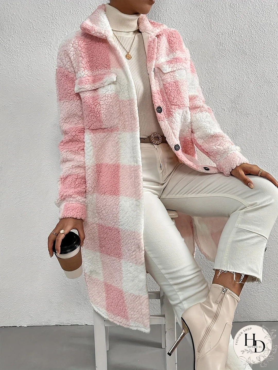 Winter Plaid Sherpa Jacket
