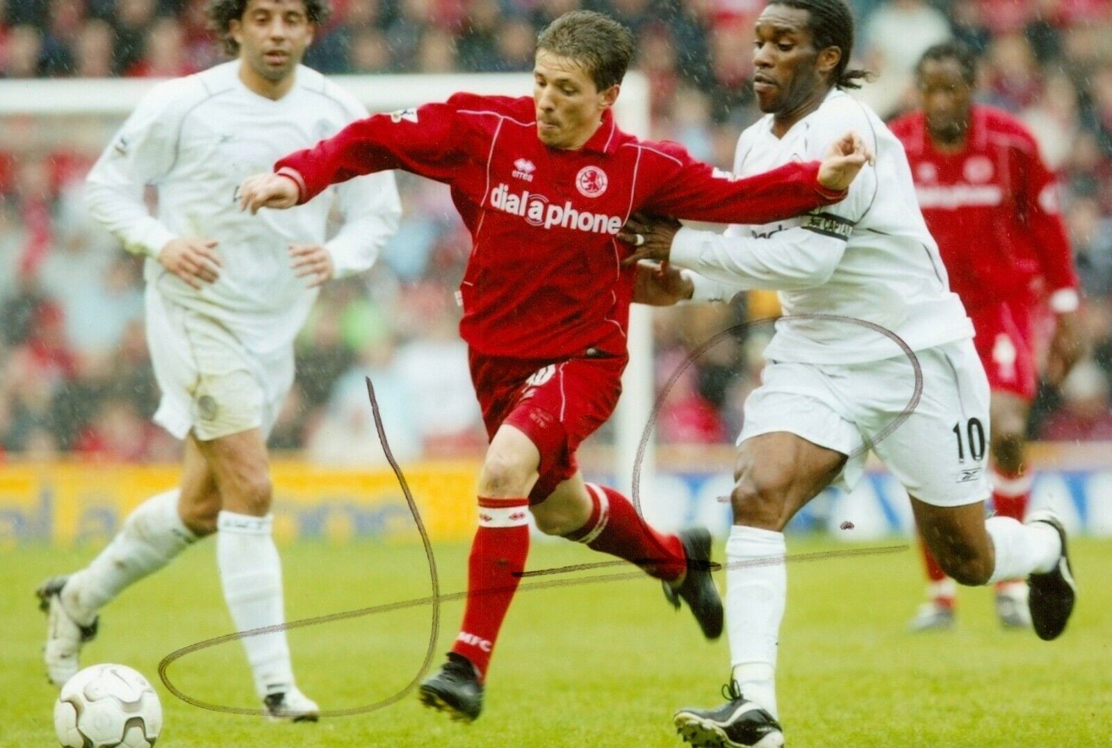 Juninho Signed 6x4 Photo Poster painting Middlesbrough Brazil Atletico Madrid Autograph + COA