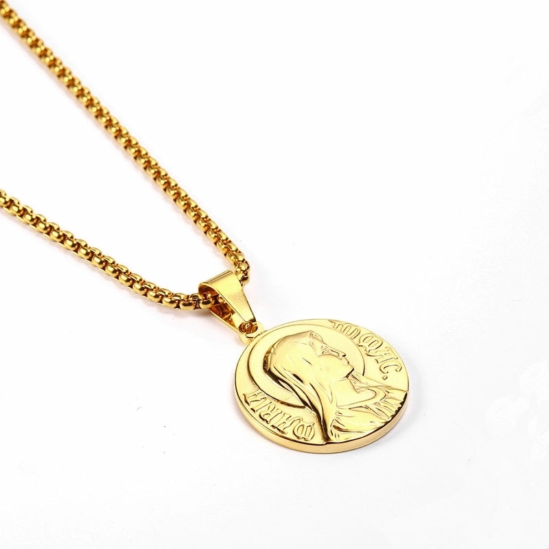 Hip-Hop Color Block 304 Stainless Steel Plating 18K Gold Plated Men’s