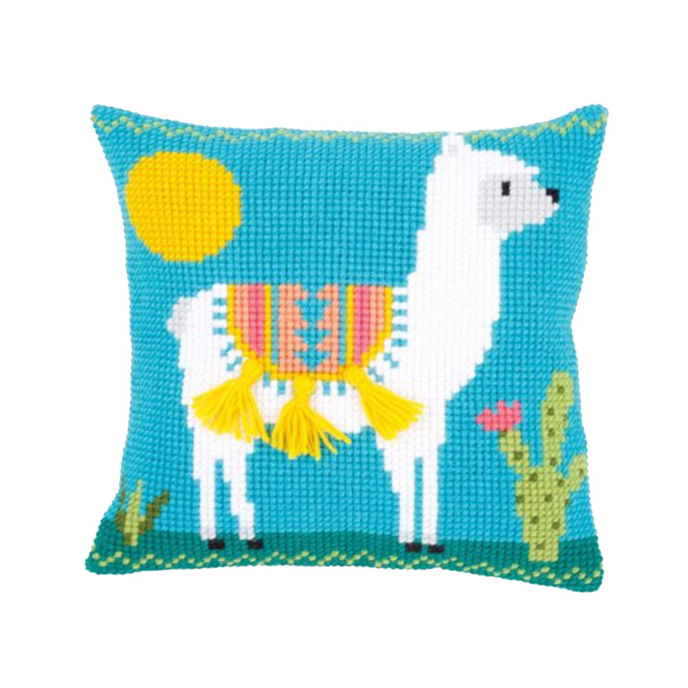 

Alpaca - 11CT Stamped Cross Stitch Pillowcase - 40*40CM, 501 Original