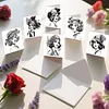 6pcs Vintage Lady DIY Diamond Painting Greeting Card Set with Envelopes Rhinestone Diamond Art Mosaic Postcards for Birthdays Thanksgiving & Special Occasion