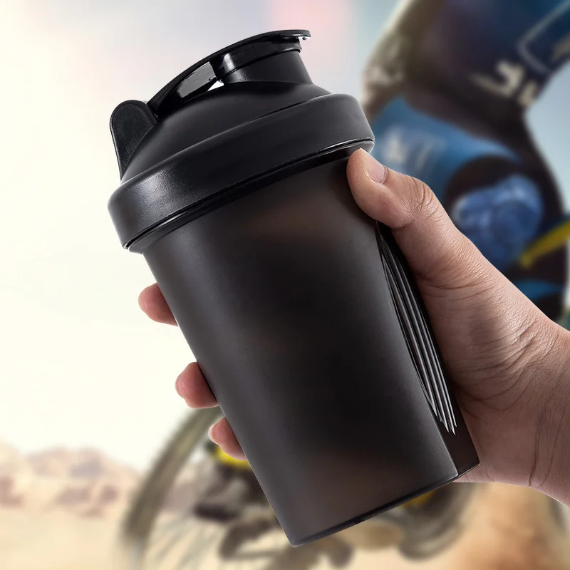400ml Whey Protein Shaker Bottle with Whisk - vzzhome