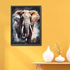 (Stamped/Counted) Watercolor Elephant-11CT/14CT Cross Stitch 40*53cm