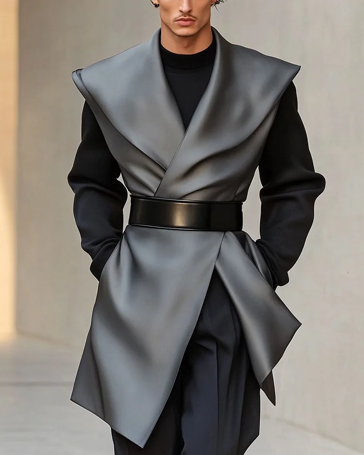 Men's Stylish Satin Sleeveless Jacket