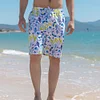 Gioiacombo&trade; Pantaloni da spiaggia casual da uomo larghi con stampa geometrica