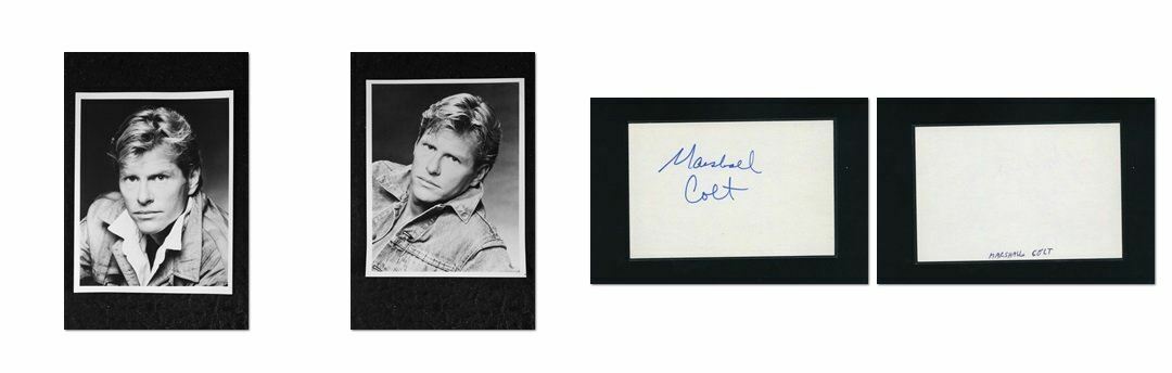 Marshall Colt - Signed Autograph and Headshot Photo Poster painting set - North Dallas Forty