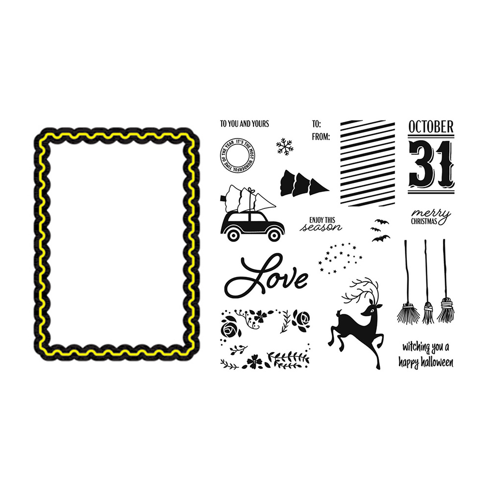 

Christmas (Cutting Die+Seal) - Paper Craft Cutting Dies, 501 Original