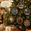 6pcs DIY Pearl Diamond Painting Christmas Tree Hanging Ornaments