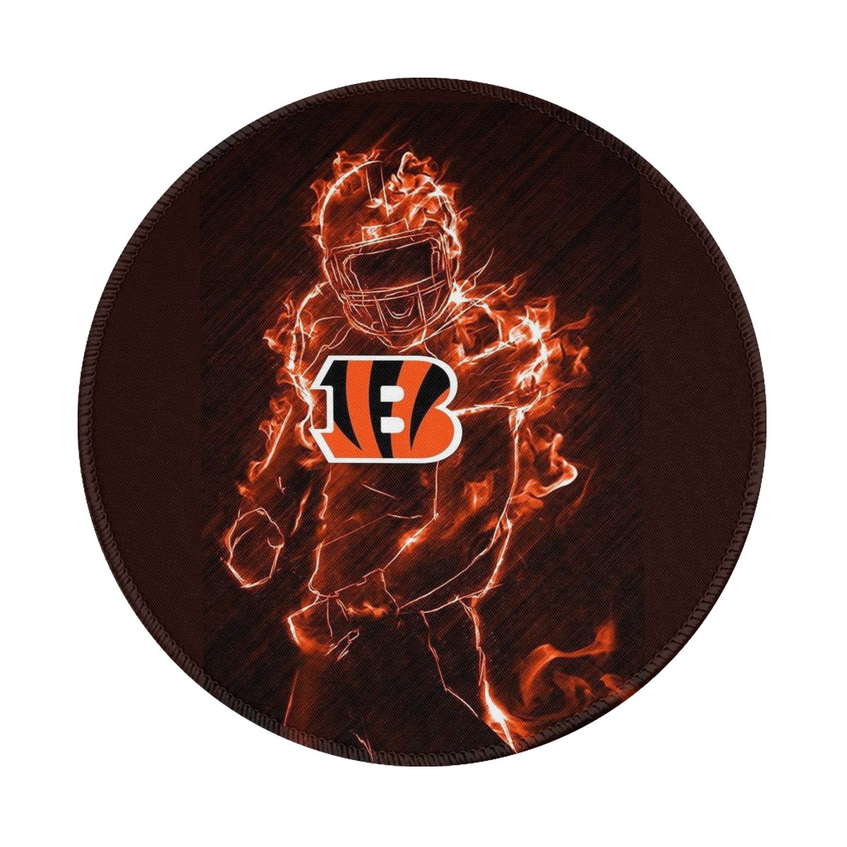 Cincinnati Bengals Flame Art Gaming Round Mousepad for Computer Laptop