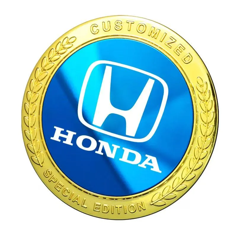 Triangle window side sticker, metal non-fading car stickers decorative stickers