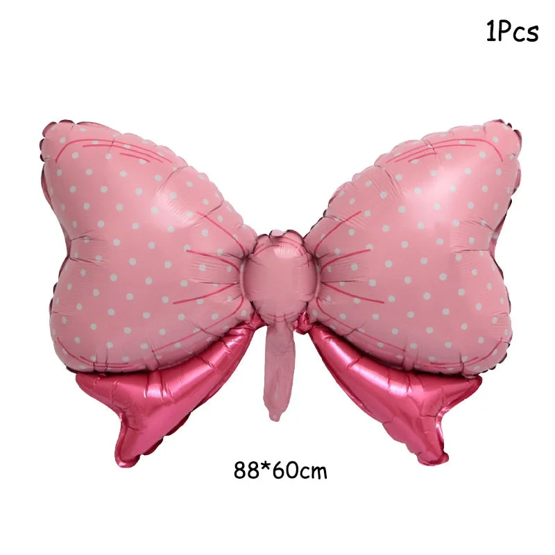 Gold Pink Disposable Tableware Set Paper Plates Cup Napkin Baby 1st Birthday Party Decor Baby Shower Girl Party Supplies Balloon