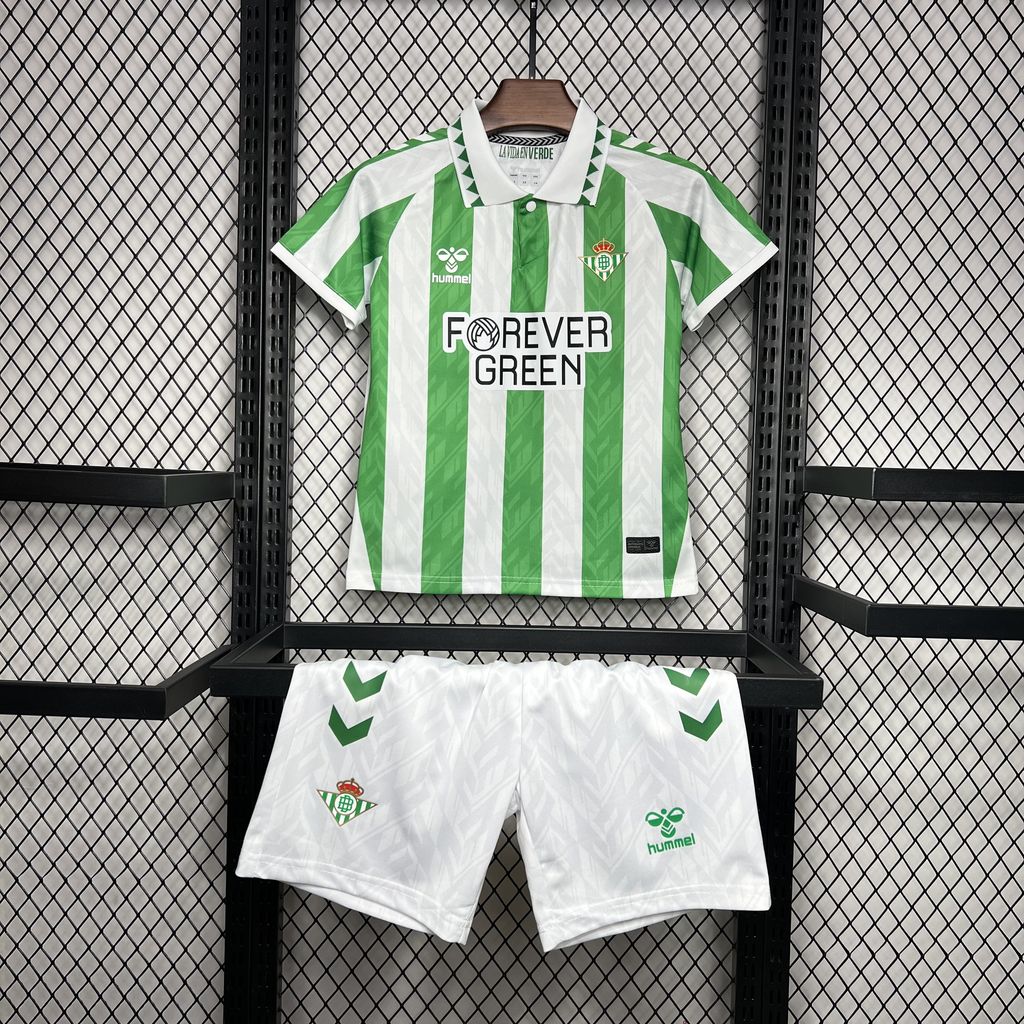 Real Betis 24-25 Home Stadium Kids Kit