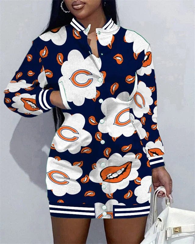 Chicago Bears
Limited Edition Button Down Long Sleeve Jacket Dress